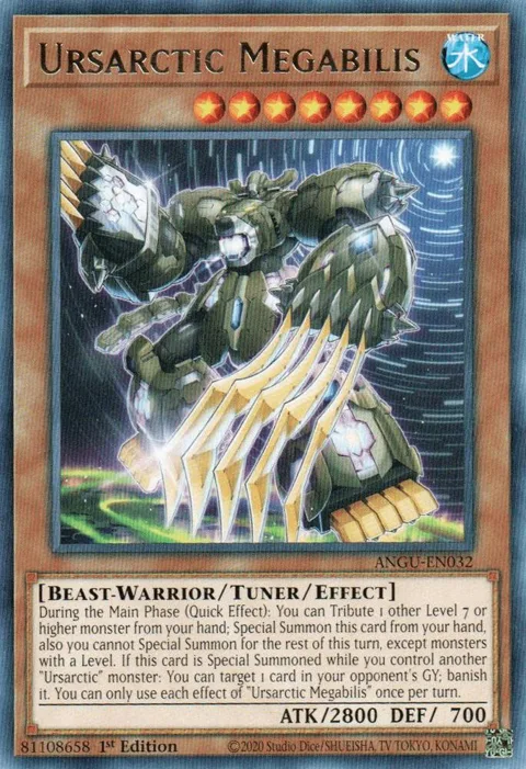 Ursarctic Megabilis ANGU-EN032 Yu-Gi-Oh card from Ancient Guardians