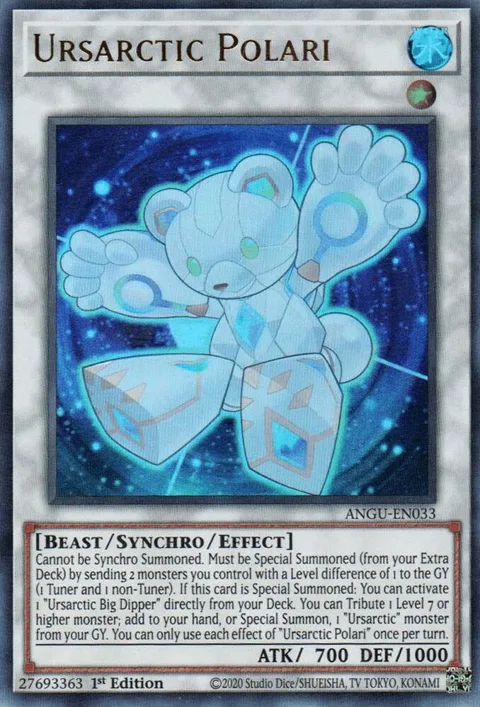 Ursarctic Polari ANGU-EN033 Yu-Gi-Oh card from Ancient Guardians