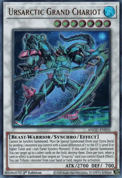 Ursarctic Grand Chariot ANGU-EN035 Yu-Gi-Oh card from Ancient Guardians
