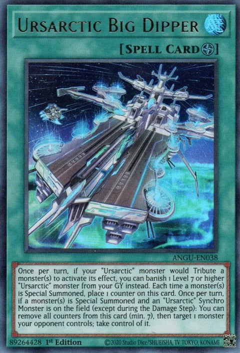 Ursarctic Big Dipper ANGU-EN038 Yu-Gi-Oh card from Ancient Guardians