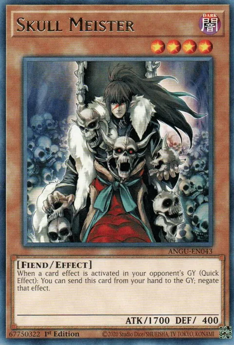 Skull Meister ANGU-EN043 Yu-Gi-Oh card from Ancient Guardians