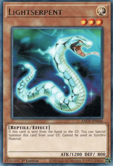 Lightserpent ANGU-EN044 Yu-Gi-Oh card from Ancient Guardians