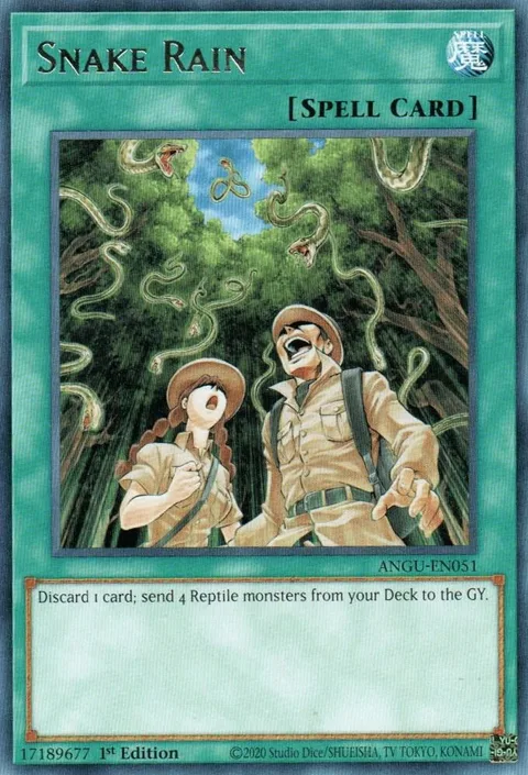 Snake Rain ANGU-EN051 Yu-Gi-Oh card from Ancient Guardians