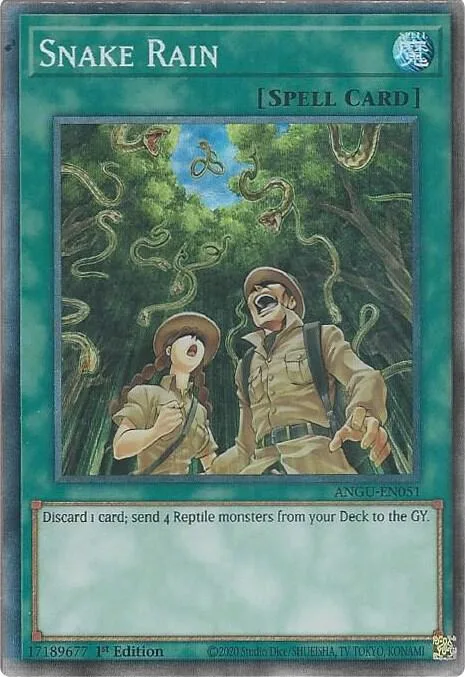 Snake Rain Collector's Rare ANGU-EN051 Yu-Gi-Oh card from Ancient Guardians