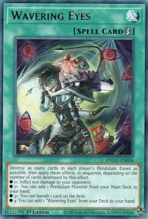 Wavering Eyes ANGU-EN056 Yu-Gi-Oh card from Ancient Guardians