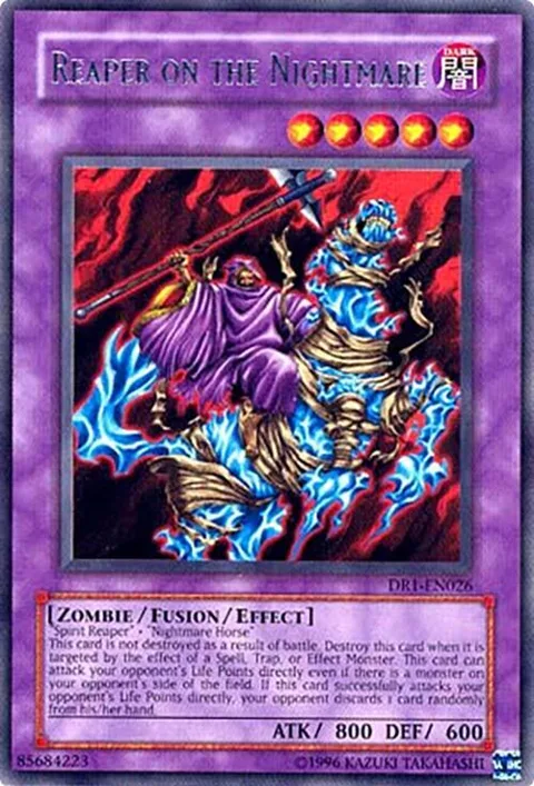 Reaper on the Nightmare DR1-EN026 Yu-Gi-Oh card from Dark Revelation Volume 1