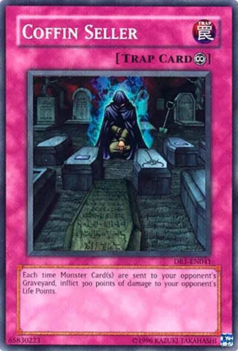 Coffin Seller DR1-EN041 Yu-Gi-Oh card from Dark Revelation Volume 1