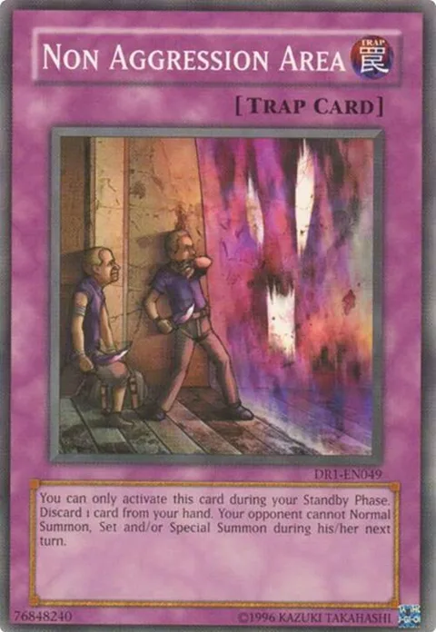 Non Aggression Area DR1-EN049 Yu-Gi-Oh card from Dark Revelation Volume 1