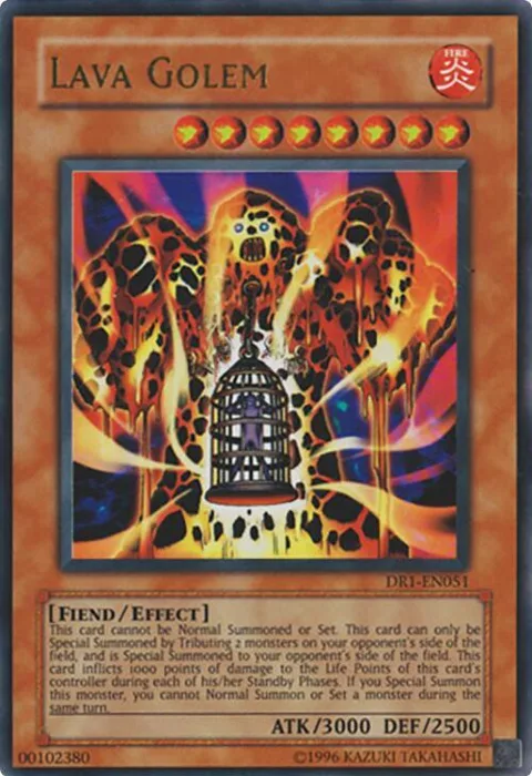 Lava Golem DR1-EN051 Yu-Gi-Oh card from Dark Revelation Volume 1