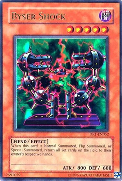 Byser Shock DR1-EN052 Yu-Gi-Oh card from Dark Revelation Volume 1