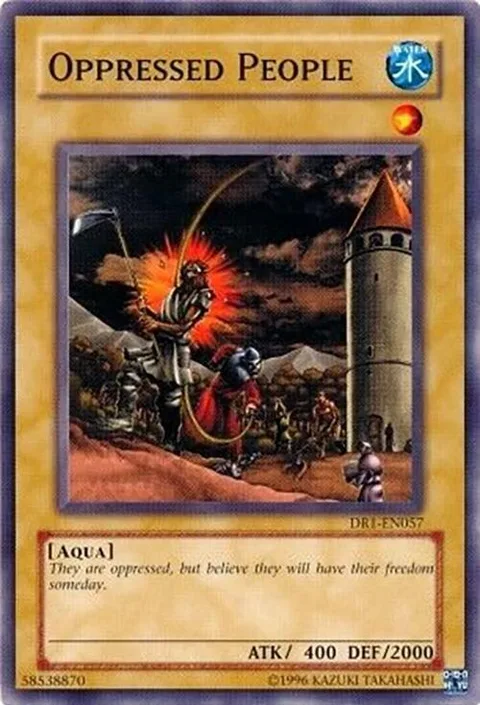 Oppressed People DR1-EN057 Yu-Gi-Oh card from Dark Revelation Volume 1