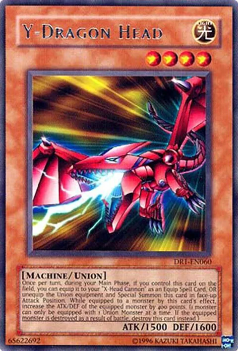 Y-Dragon Head DR1-EN060 Yu-Gi-Oh card from Dark Revelation Volume 1