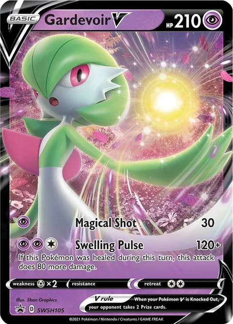 Gardevoir V #SWSH105 Holofoil Pokémon card from Sword & Shield Promo Cards