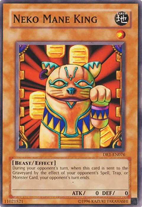 Neko Mane King DR1-EN076 Yu-Gi-Oh card from Dark Revelation Volume 1