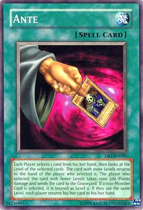 Ante DR1-EN089 Yu-Gi-Oh card from Dark Revelation Volume 1