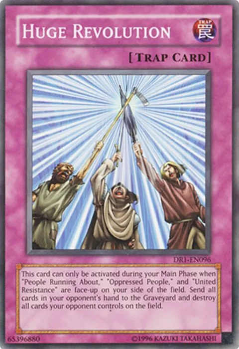 Huge Revolution DR1-EN096 Yu-Gi-Oh card from Dark Revelation Volume 1
