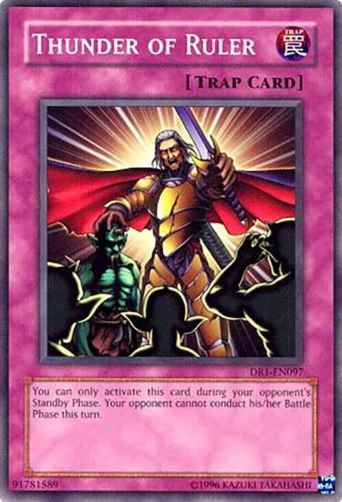 Thunder of Ruler DR1-EN097 Yu-Gi-Oh card from Dark Revelation Volume 1
