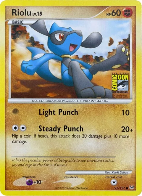 Riolu - 91/127 SDCC 2009 #091/127 Pokémon card from Miscellaneous Cards & Products
