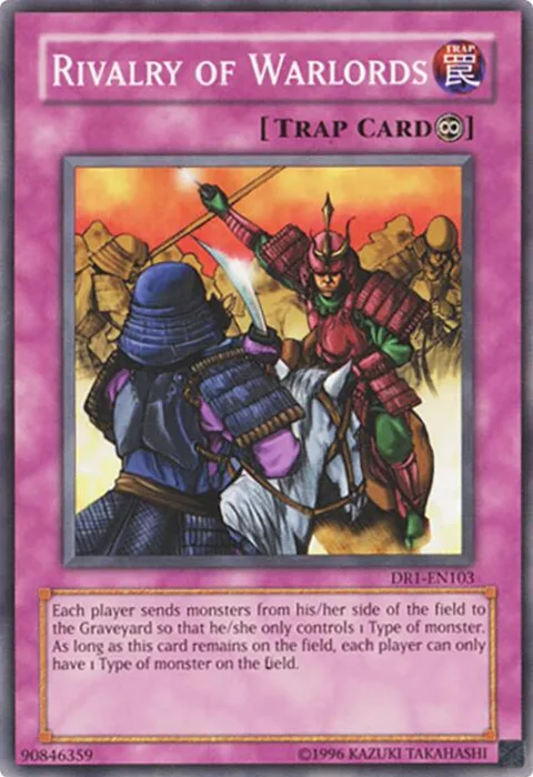 Rivalry of Warlords DR1-EN103 Yu-Gi-Oh card from Dark Revelation Volume 1