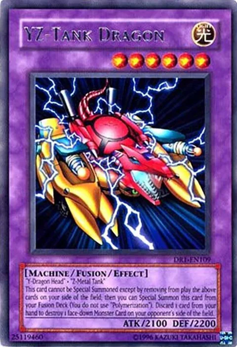 YZ-Tank Dragon DR1-EN109 Yu-Gi-Oh card from Dark Revelation Volume 1