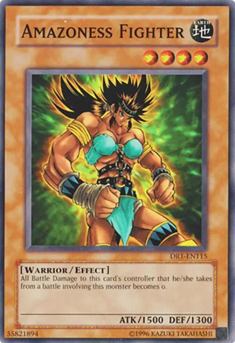 Amazoness Fighter DR1-EN115 Yu-Gi-Oh card from Dark Revelation Volume 1