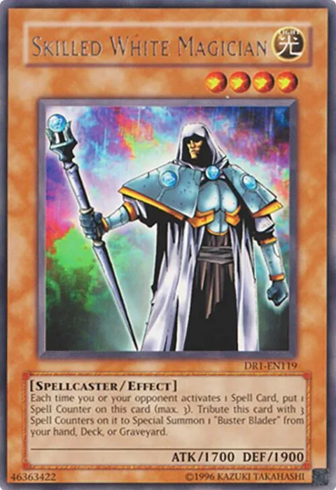 Skilled White Magician DR1-EN119 Yu-Gi-Oh card from Dark Revelation Volume 1