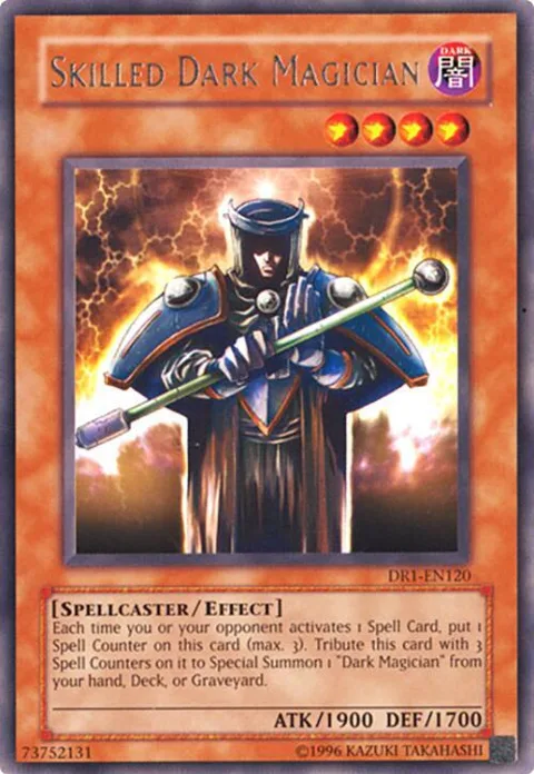 Skilled Dark Magician DR1-EN120 Yu-Gi-Oh card from Dark Revelation Volume 1