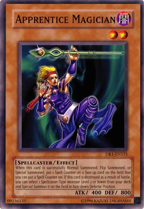 Apprentice Magician DR1-EN121 Yu-Gi-Oh card from Dark Revelation Volume 1