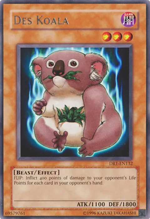 Des Koala DR1-EN132 Yu-Gi-Oh card from Dark Revelation Volume 1