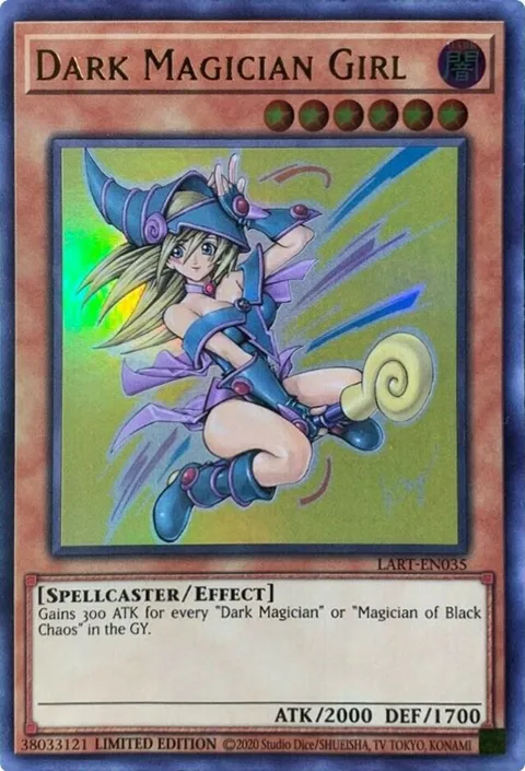 Dark Magician Girl 2021 LART-EN035 Yu-Gi-Oh card from The Lost Art Promotion
