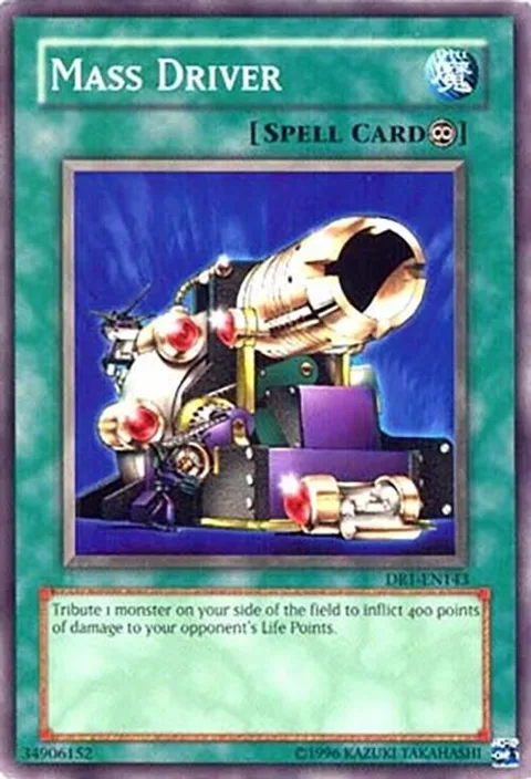 Mass Driver DR1-EN143 Yu-Gi-Oh card from Dark Revelation Volume 1