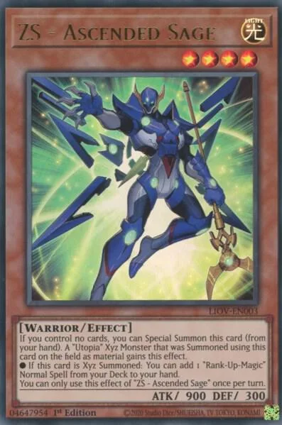 ZS - Ascended Sage LIOV-EN003 Yu-Gi-Oh card from Lightning Overdrive