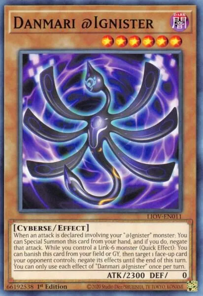 Danmari @Ignister LIOV-EN011 Yu-Gi-Oh card from Lightning Overdrive