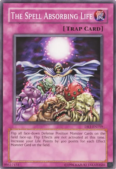 The Spell Absorbing Life DR1-EN159 Yu-Gi-Oh card from Dark Revelation Volume 1