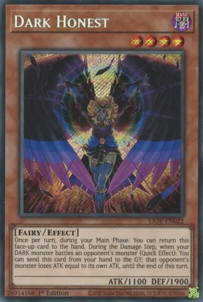 Dark Honest LIOV-EN022 Yu-Gi-Oh card from Lightning Overdrive
