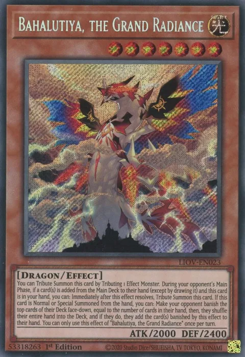 Bahalutiya, the Grand Radiance LIOV-EN023 Yu-Gi-Oh card from Lightning Overdrive