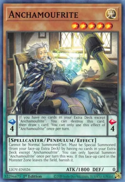 Anchamoufrite LIOV-EN026 Yu-Gi-Oh card from Lightning Overdrive