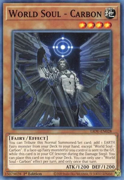 World Soul - Carbon LIOV-EN028 Yu-Gi-Oh card from Lightning Overdrive