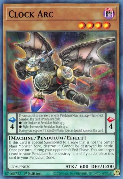 Clock Arc LIOV-EN030 Yu-Gi-Oh card from Lightning Overdrive