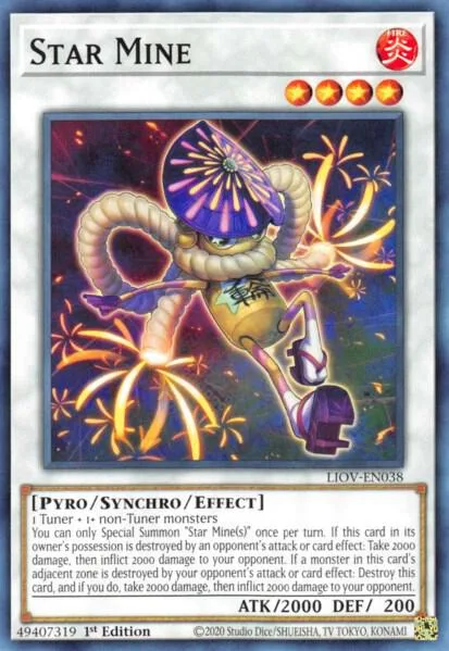 Star Mine LIOV-EN038 Yu-Gi-Oh card from Lightning Overdrive