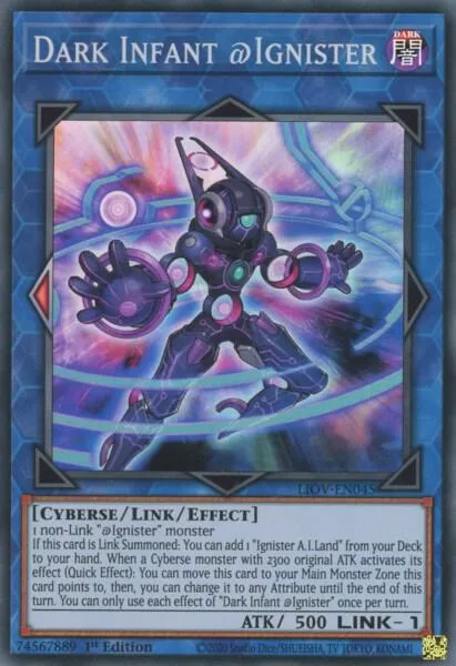 Dark Infant @Ignister LIOV-EN045 Yu-Gi-Oh card from Lightning Overdrive