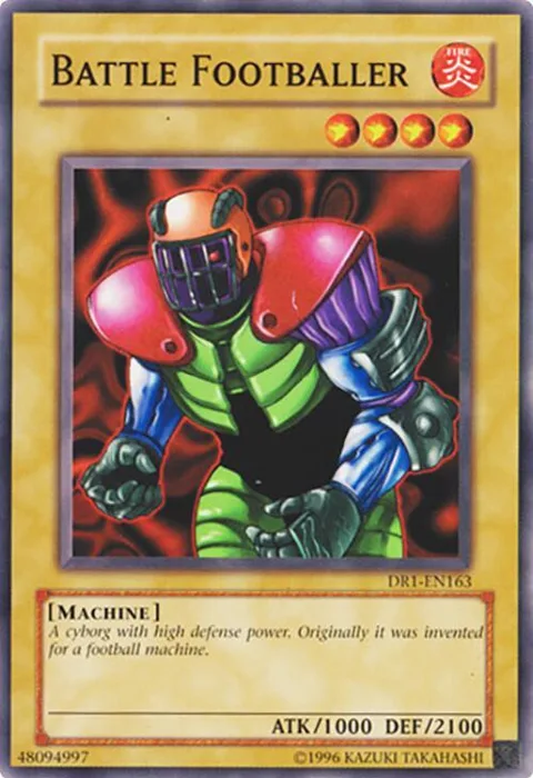 Battle Footballer DR1-EN163 Yu-Gi-Oh card from Dark Revelation Volume 1
