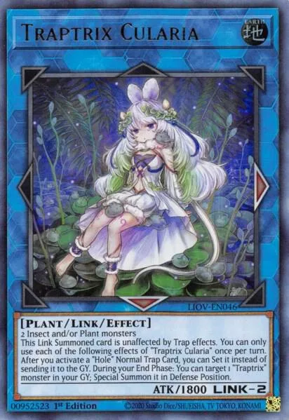 Traptrix Cularia LIOV-EN046 Yu-Gi-Oh card from Lightning Overdrive