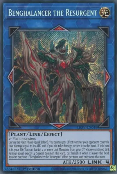 Benghalancer the Resurgent LIOV-EN048 Yu-Gi-Oh card from Lightning Overdrive