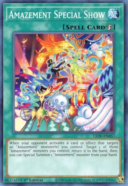 Amazement Special Show LIOV-EN057 Yu-Gi-Oh card from Lightning Overdrive