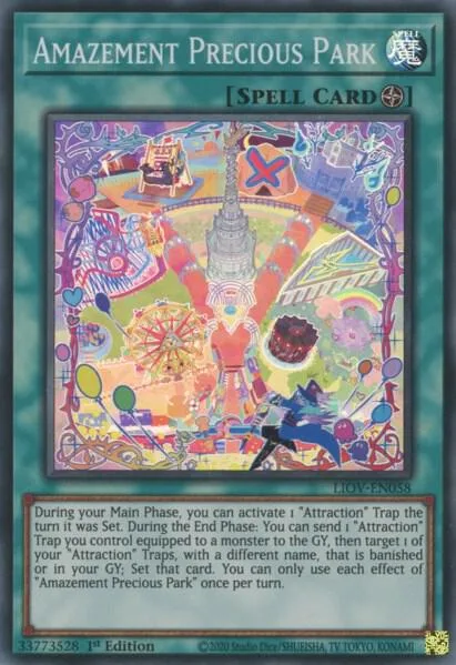 Amazement Precious Park LIOV-EN058 Yu-Gi-Oh card from Lightning Overdrive