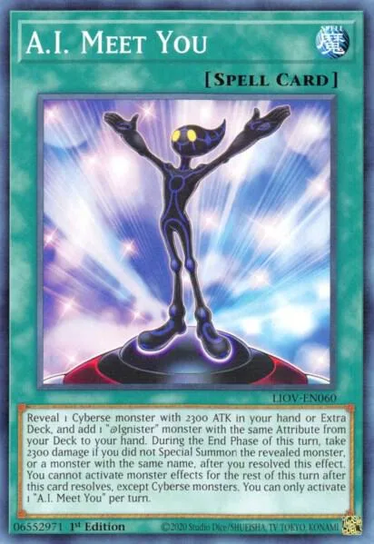 A.I. Meet You LIOV-EN060 Yu-Gi-Oh card from Lightning Overdrive