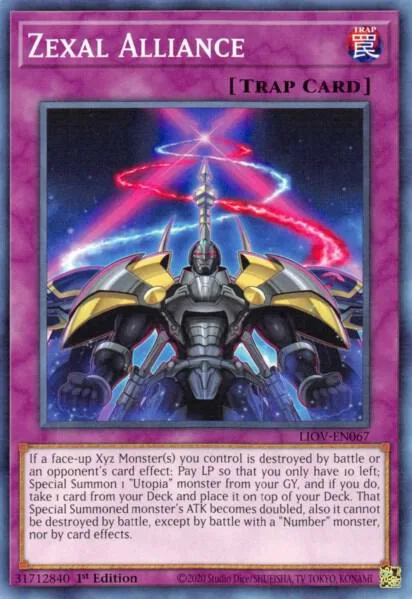 Zexal Alliance LIOV-EN067 Yu-Gi-Oh card from Lightning Overdrive