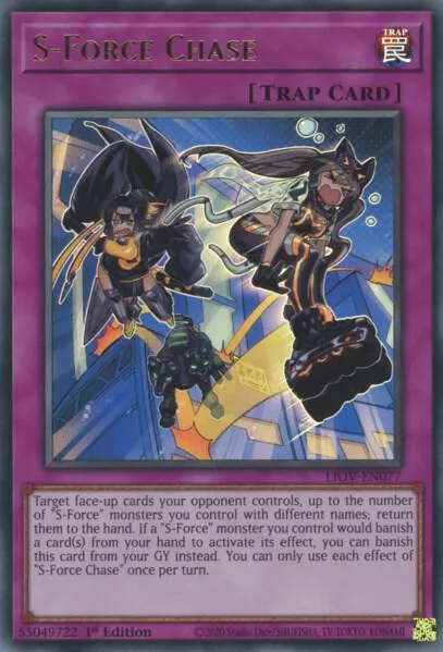 S-Force Chase LIOV-EN077 Yu-Gi-Oh card from Lightning Overdrive