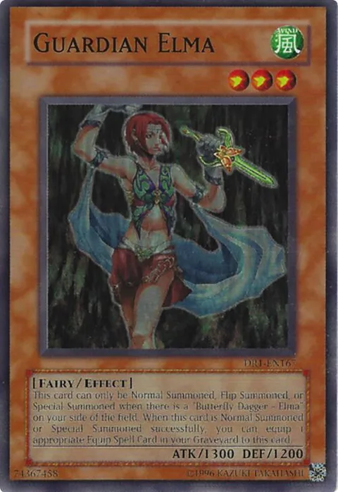 Guardian Elma DR1-EN167 Yu-Gi-Oh card from Dark Revelation Volume 1